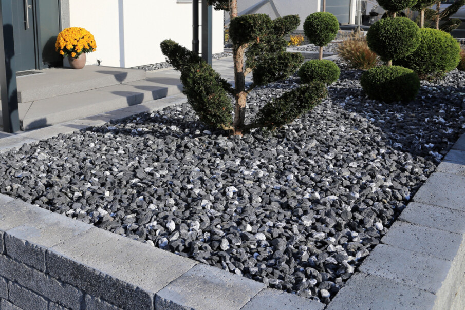 Elevate Your Garden with Black Landscape Rock